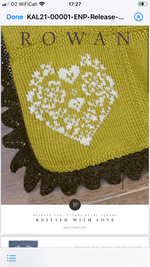 Rowan Knitted with Love KAL by Martin Storey Pattern Release One (photos of pattern)