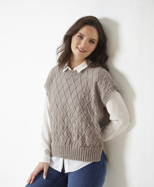 6019 King Cole Sleeveless Tops in Luxury Merino DK Knitting Pattern
