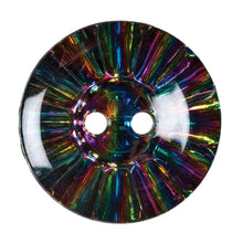 Rainbow Crystal Effect Buttons Round 10mm - 15mm x 10 packs