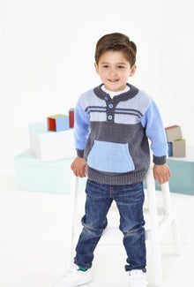 5920 King Cole Babies - Childrens Sweater and Jacket in Cherished DK Knitting Pattern