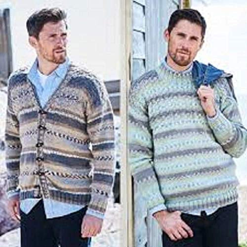 9572 Stylecraft Life Aran Men’s Jumper & Cardigan Knitting Pattern