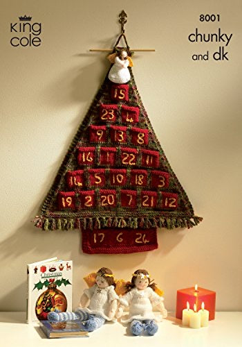 8001 Christmas Advent Tree Knitting Pattern