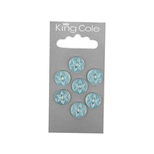 King Cole Round Flower Effect Buttons Small 037