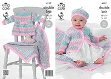 4117 Baby/Children’s Coat, Beret and Blanket Knitted with Splash Double Knitting Pattern