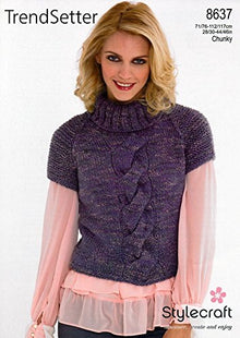 8637 Stylecraft Ladies Chunky Knitting Pattern