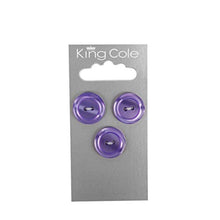King Cole Buttons - Rimmed Round Buttons -  (Medium)