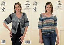 4079 King Cole Ladies Top and Cardigan Knitting Pattern