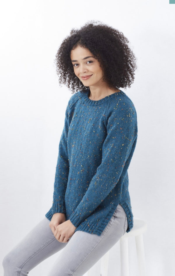 5707 King Cole Cardigan and Sweater Pattern in Big Value Tweed DK Pattern