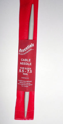 Essentials  Knitting Cable Needle for sizes 5.5 - 7.5mm