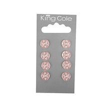 King Cole Baby Pink Round Flower Small Buttons 036