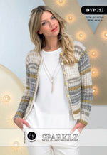 DYP252 Ladies Cable Cardigan DK Knitting Pattern