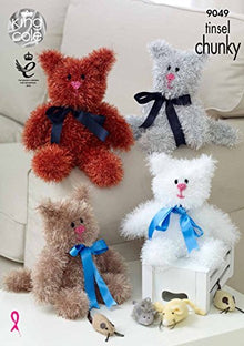 9049 King Cole Cat Chunky Knitting Pattern