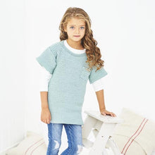 9609 Stylecraft Babies/Children’a Double Knitting Crochet Woven Sweater and Tunic 41/46 - 61/66cm | 16/18 - 24/26in | Birth - 7 Years