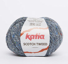 Katia Scotch Tweed Aran colour 67 Jeans 60% Wool 20% Viscose 20% Polyamide 50g ball, 95 meters on using 4.5 - 5mm Needles or 5mm crochet hook