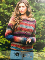 DYP206 Ladies Aran Cable Knit Jumper Pattern