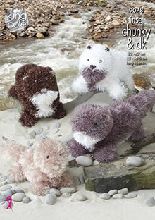 9078 King Cole Chunky & DK Otter Knitting Pattern