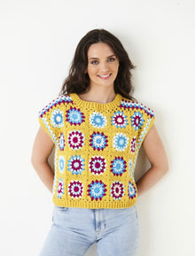 5944 King Cole Jumper and Capped Sleeve Top in Cottonsoft DK  Crochet Pattern (leaflet)