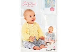 9903 Stylecraft Babies Cardigans in Wondersoft DK Cashmere Feel Knitting Pattern