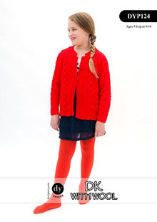 DYP124 Children’s Cardigan Double Knitting Pattern