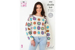 5944 King Cole Jumper and Capped Sleeve Top in Cottonsoft DK  Crochet Pattern (leaflet)