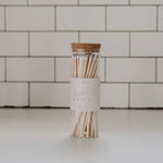 White Hearth Matches - Glass Jar by Sweet Water Decor