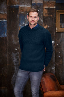 9342 Stylecraft Men’s Aran Jumper & Cardigan Knitting Pattern