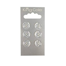 King Cole Buttons - Rimmed Round Buttons - Clear (Medium) 023