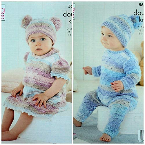 5631 King Cole Baby Set: Knitted in Beaches Double Knitting Pattern