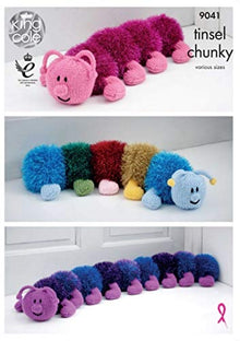 9041 King Cole Centipedes Chunky Knitting Pattern