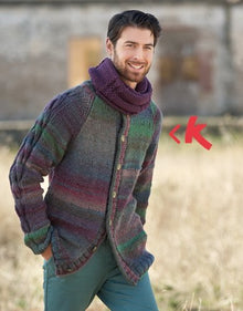 Katia Azteca Men’s Aran Jumper Pattern