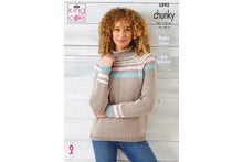5892 King Cole Sweaters in Wildwood Chunky Knitting Pattern