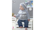 5089 King Cole Baby Cardigan, Sweater & Hat Double Knitting Pattern