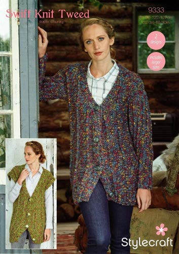 9333 Stylecraft Swift Knit Super Chunky Ladies Knitting Pattern