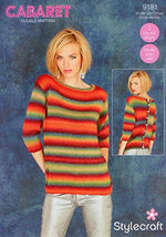 9181 Stylecraft Cabaret Double Knitting Ladies Jumper knitting Pattern