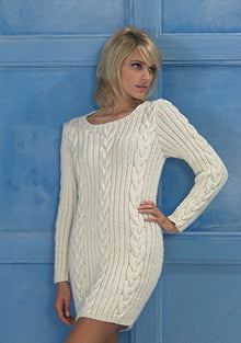 8711 Stylecraft Life Aran Sweater Knitting Pattern