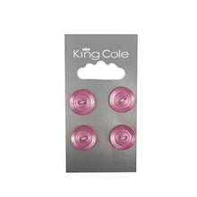 King Cole Buttons - Rimmed Round Buttons -  (Medium)