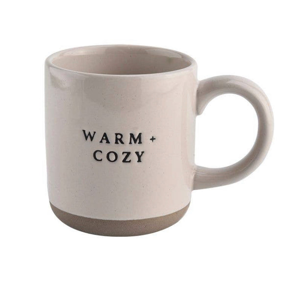 Warm & Cozy Stoneware Mug by Sweet Water Decor