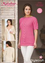 9260 Stylecraft Ladies Sweater and Cardigan Double Knitting Pattern