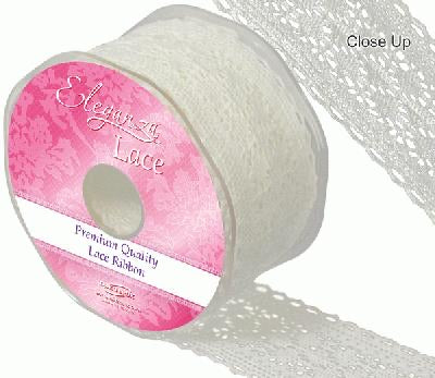 Eleganza Lace - 50mm x 1m  Chatsworth Ivory