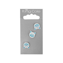 King Cole Baby Cat Buttons (set of 3)