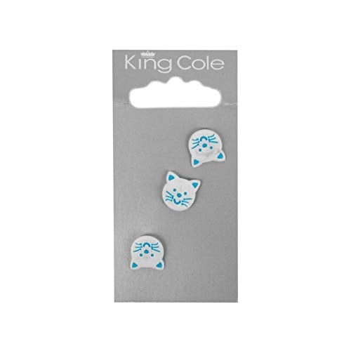 King Cole Baby Cat Buttons (set of 3)