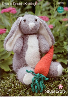 9238 Stylecraft Rabbit and Carrot Double Knitting Pattern