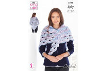 King Cole 5583 Shawls in Drifter 4 Ply (leaflet)