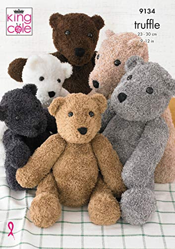 9134 King Cole Truffle Teddy Bear Knitting Pattern