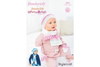 9639 Stylecraft Children’s Wondersoft Children’s Scarf & Hat Double Knitting Pattern