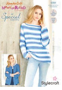 9394 Stylecraft Ladies Jumper & Jumper knitting Pattern