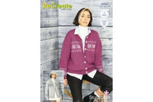 9858 Stylecraft Ladies Cardigans and Snood in ReCreate DK