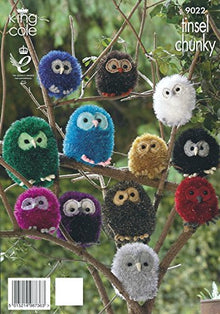 9022 King Cole Owl Chunky Knitting Pattern