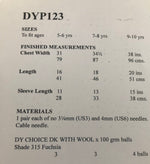 DYP123 Children’s Jumper Double Knitting Pattern
