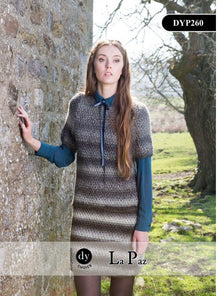 DYP260 Ladies Aran Dress Knitting Pattern